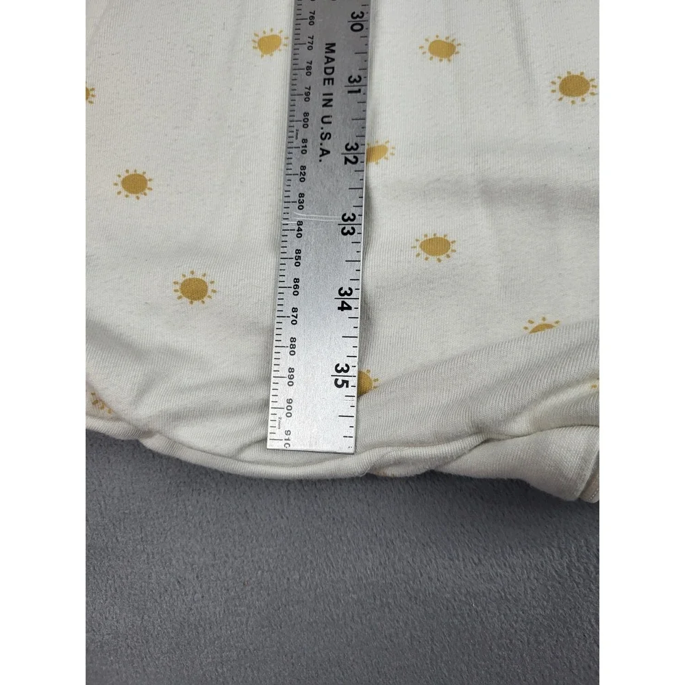 Mori Sleep Sack Baby 2 4Yr White Rayon Bamboo Full Zip AOP Sun‎ Design Light